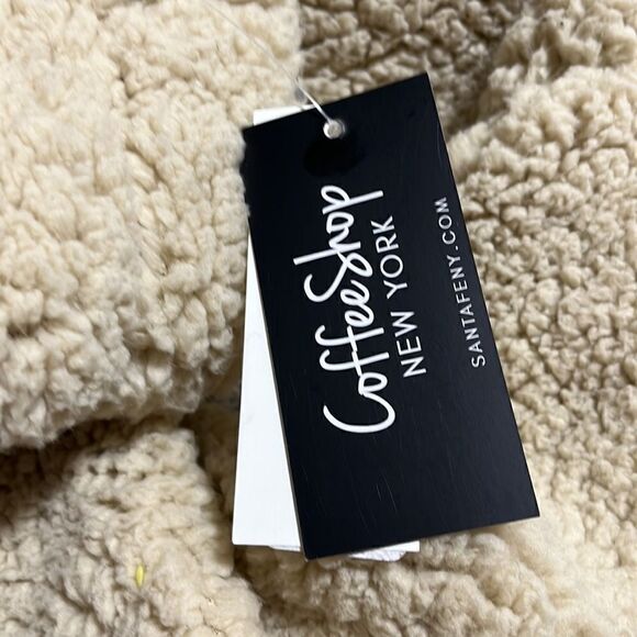 Coffee Shop NY Soft Cropped Jacket, Beige - Picture 5 of 5